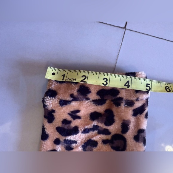 Leopard Print Robe  Cozy house  Full Zipper Two Pockets Lounger Wear Size 2 - Picture 7 of 16